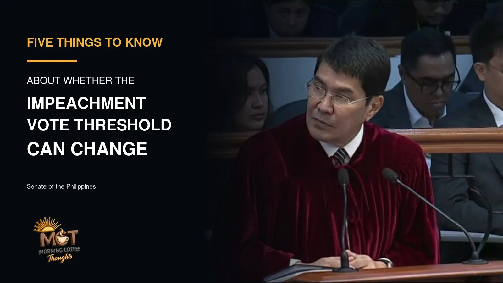 Senator-judge Erwin Tulfo speaking during the Senate impeachment hearing on September 8, 2026.