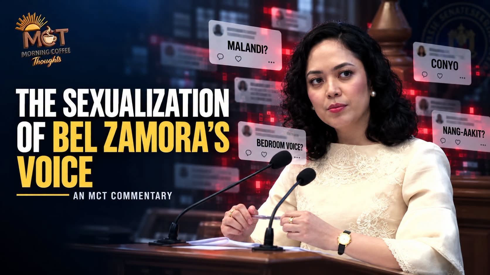 ANG KAMANYAKAN NG ILANG PILIPINO: HOW BEL ZAMORA’S WAY OF SPEAKING BECAME SEXUALIZED — original MCT cover