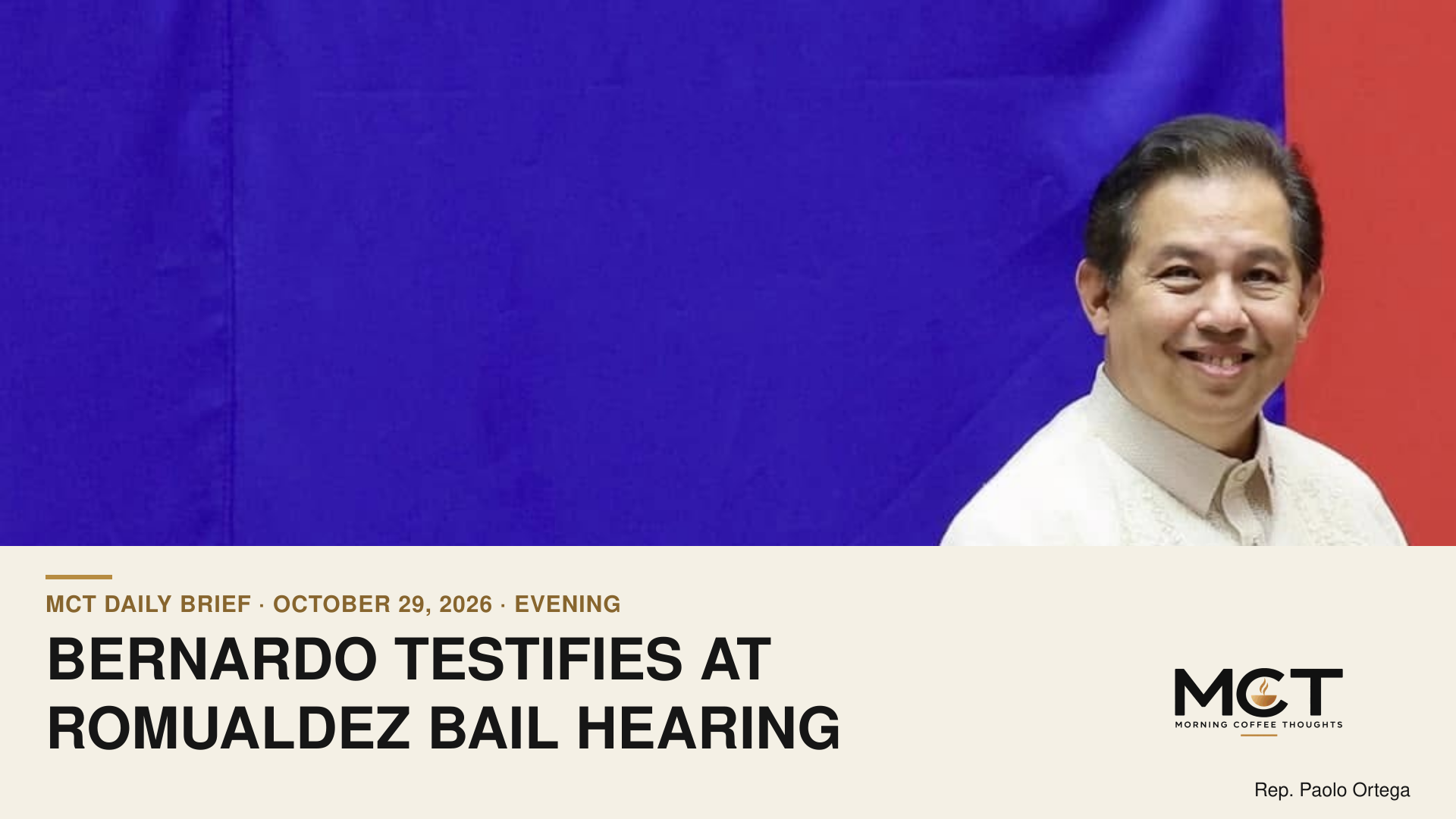 Martin Romualdez in an official photograph from January 29, 2025; not the October 29, 2026 bail hearing.