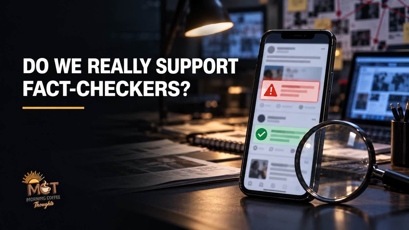 DO WE REALLY SUPPORT FACT-CHECKERS? — original MCT cover