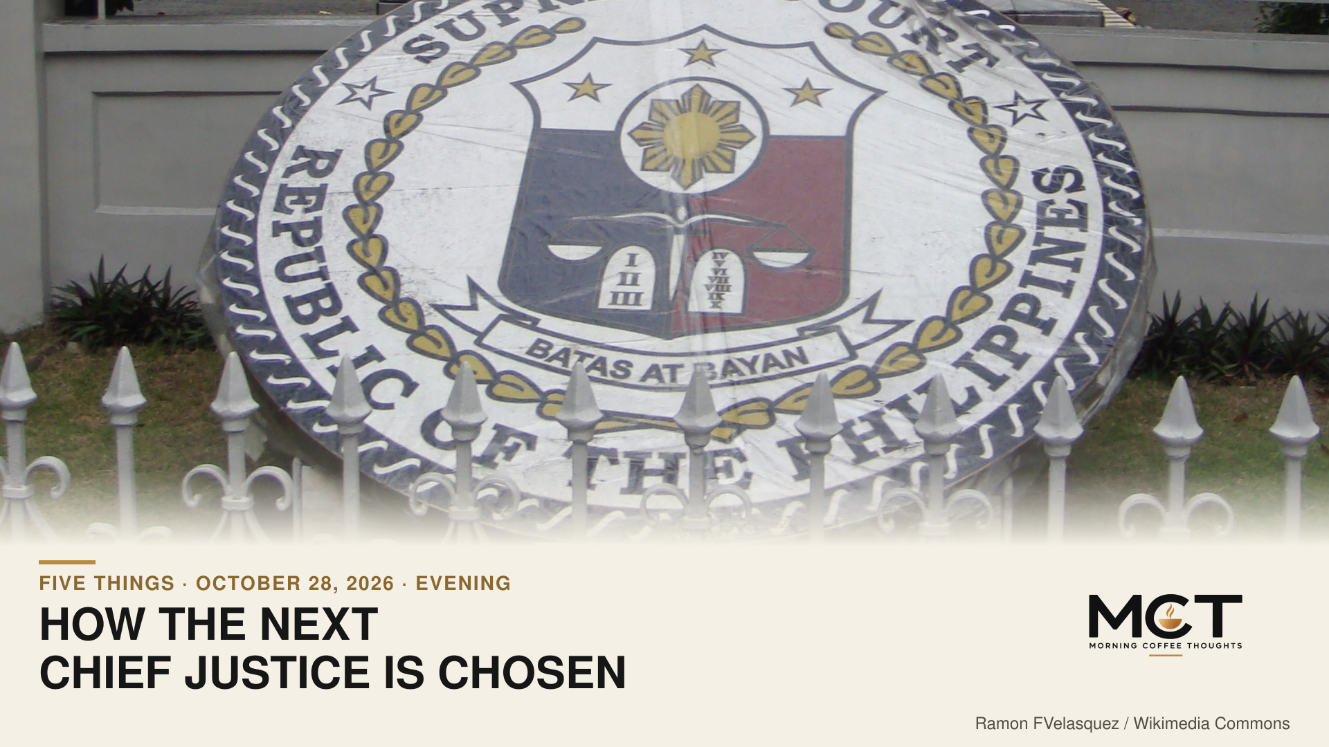 Supreme Court seal photographed February 3, 2012; a crop of the historical institutional photograph.