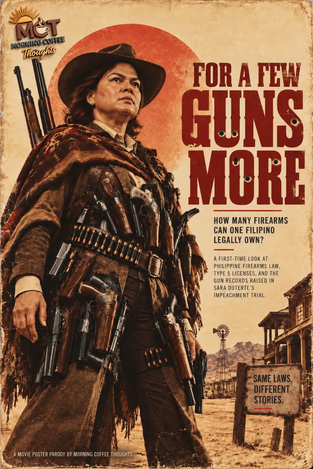 FOR A FEW GUNS MORE — original MCT cover