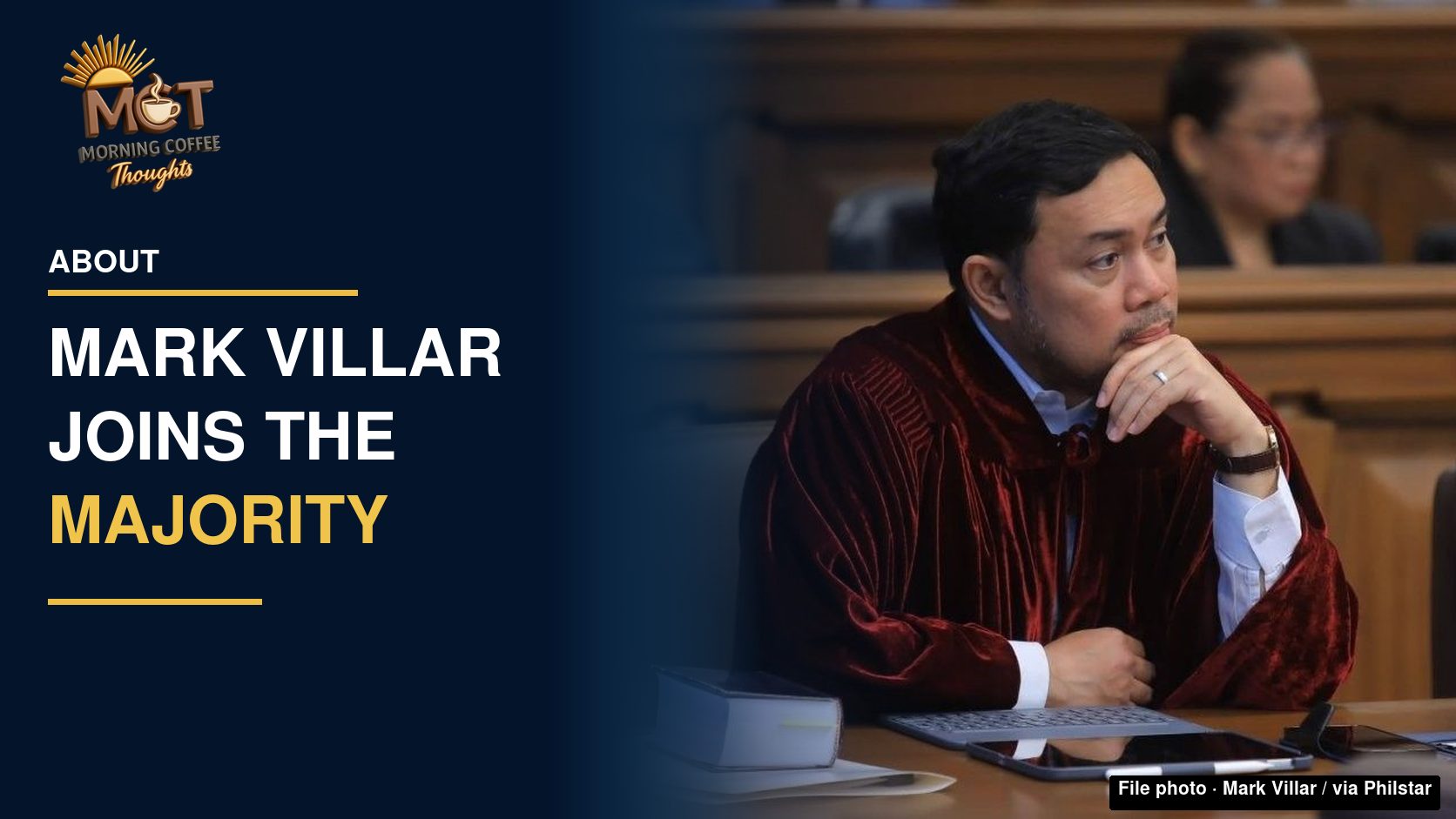 Senator Mark Villar at an earlier impeachment hearing. File photo credited to Mark Villar via Facebook, as published by Philstar.
