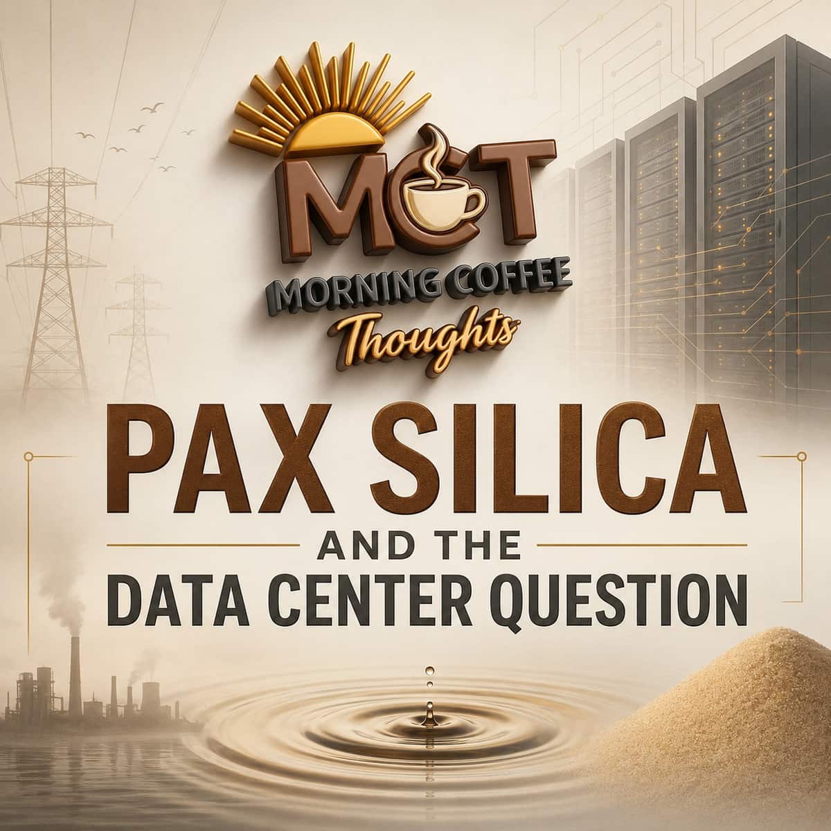 PAX SILICA AND THE DATA CENTER QUESTION — original Morning Coffee Thoughts cover image.