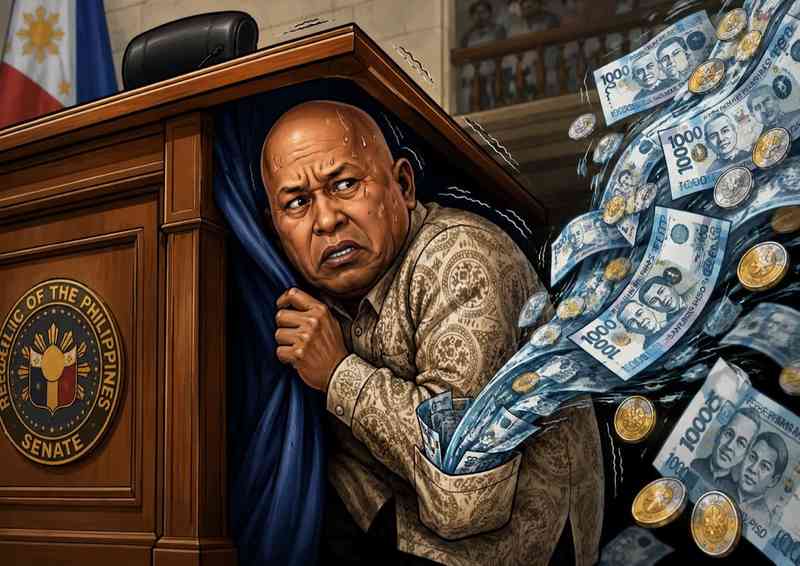 SUMASAHOD PA BA SI DELA ROSA? NAKALIMUTAN NA NATING MAY SENADOR NA NAGTATAGO AT PATULOY NA SUMASAHOD — original Morning Coffee Thoughts cover image.