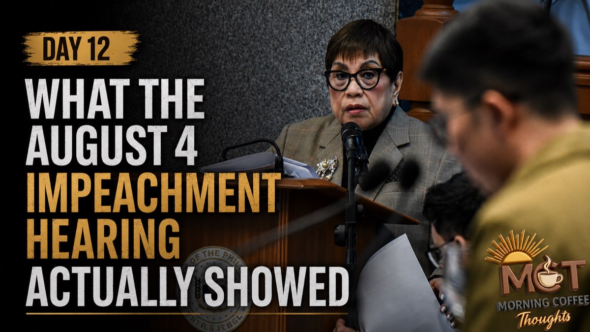 Day 12: What the August 4 impeachment hearing actually showed — an MCT hearing update cover.